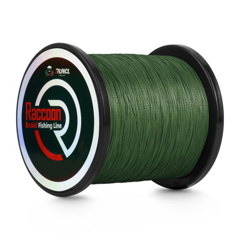 RUNCL Upgraded Braided Fishing Line, Colorfast Fishing Line Braid for Bass, Trout, Crappie, Ultra Strong Braid for Saltwater Freshwater, Abrasion Resistant, Zero Stretch, 6-80lb, 150/300/500/1000Yds - Image 1